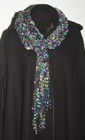 Women's Scarf, Stained Glass Lattice Knit. Very showy!